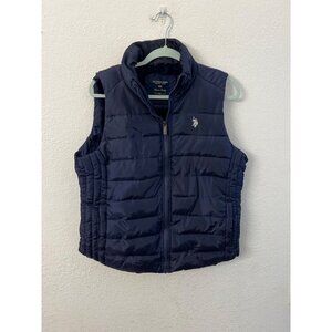 US Polo Assn superior navy puffer vest women size XL